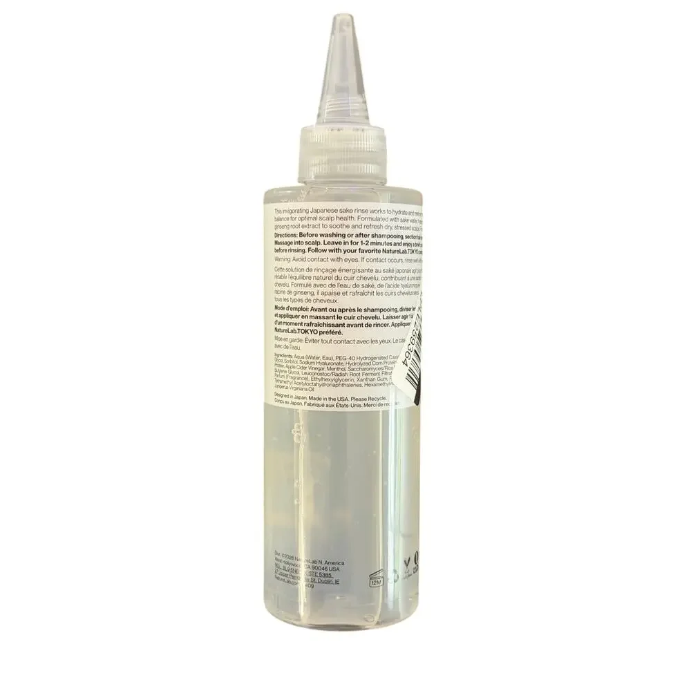 NatureLab Tokyo Mainichi Sake Scalp Rinse Balancing Hair Treatment New